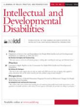 Cover image of the journal Intellectual and Developmental Disabilities.