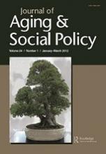 Cover image of the journal Aging and Social Policy. 