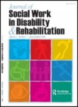 Cover image of the Journal of Social Work in Disability and Rehabilitation.